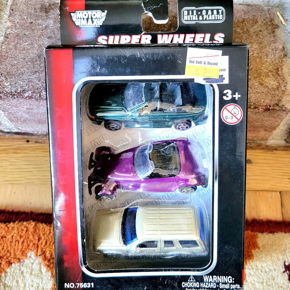 Motormax - Super Wheels - No. 75631 - 3 Pack Diecast Toy/Model Cars